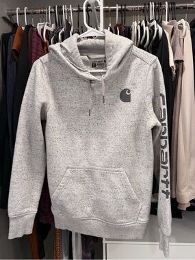 Carhartt Relaxed Fit Women’s Hoodie Sz XS pebble grey